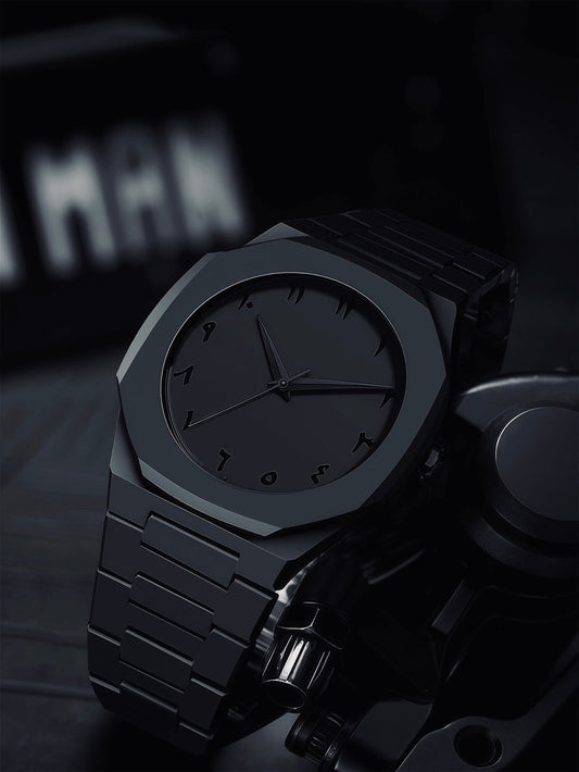 Black Arabic Aura Watch