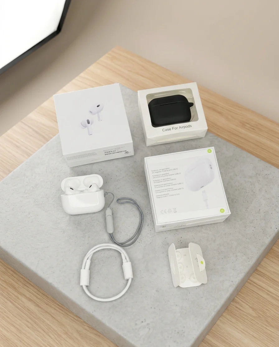 AirPods Pro 2 3rd Gen + Free Case & Laniyard (Type C)